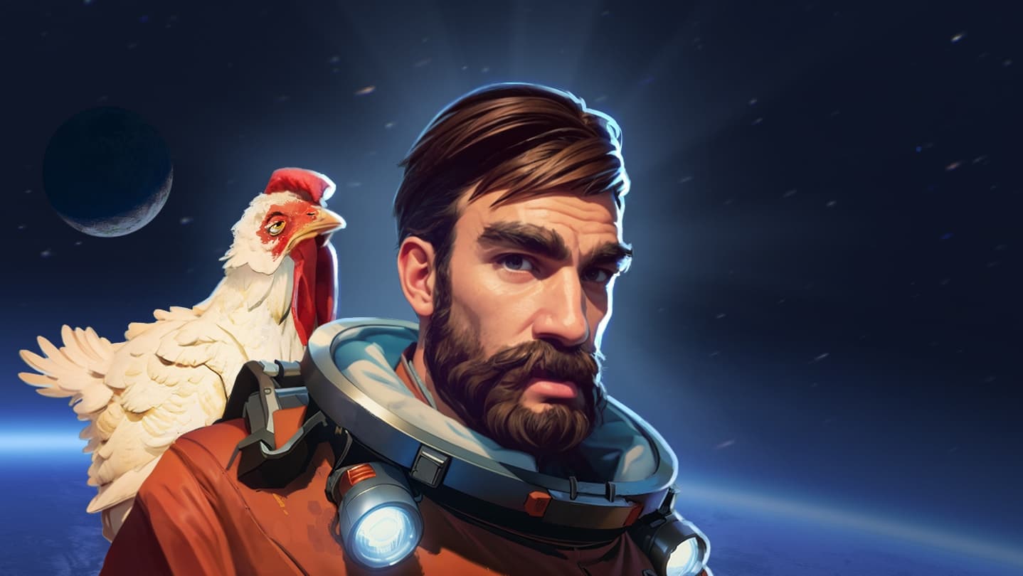 Official Breathedge 2 Steam artwork showing a space-survival scene